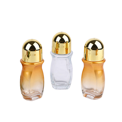 ‌50ml Large Roller Ball Bottles Leak-Proof Transparent Glass Essential Oil Bottle With Plastic Roller Balls For Perfume Refills