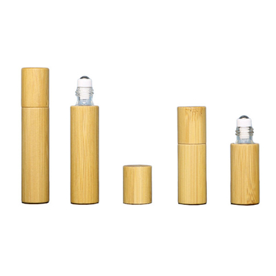 1ml 3ml 5ml 10ml Bamboo Wood Roller Bead Bottle Cover Essential Oil Perfume