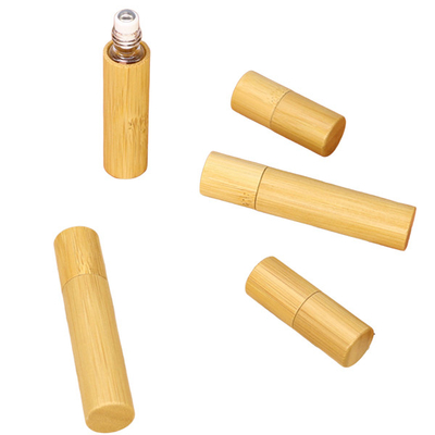 1ml 3ml 5ml 10ml Bamboo Wood Roller Bead Bottle Cover Essential Oil Perfume