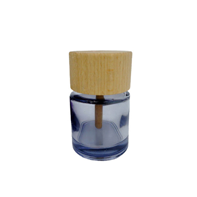 Cylindrical Custom Glass Perfume Bottles , Cosmetics Aromatherapy Glass Bottles