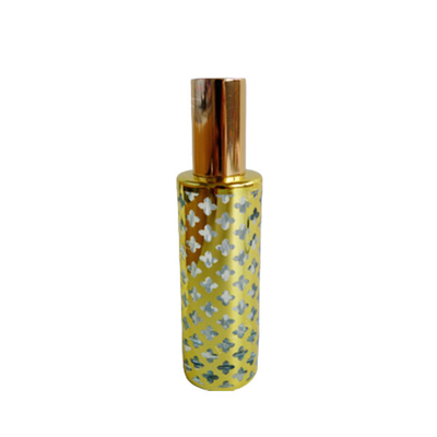 perfume spray bottle recycled glass bottles black blue red pink green cap plastic and metal roll frog