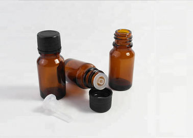 Customized Size 20 ml Glass Dropper Bottles PP Cap Neck Inside Dia 28.7mm