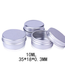 Screw Cap Empty Aluminum Cream Jar 15ml - 100ml Customized Capacity