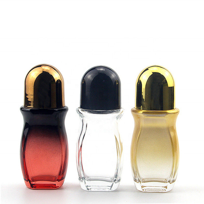 ‌30ml Roller Ball Bottle Clear Transparent Perfume Bottle Food-Grade Glass Anti-Leak Rollerball For DIY Skincare
