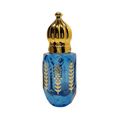 6ml Γυάλινα Μπουκάλια Roll On Crown Glass, Ηλεκτρολυμένα, Σκαλιστά, Άρωμα, Φορητό, Άδειο Λάδι